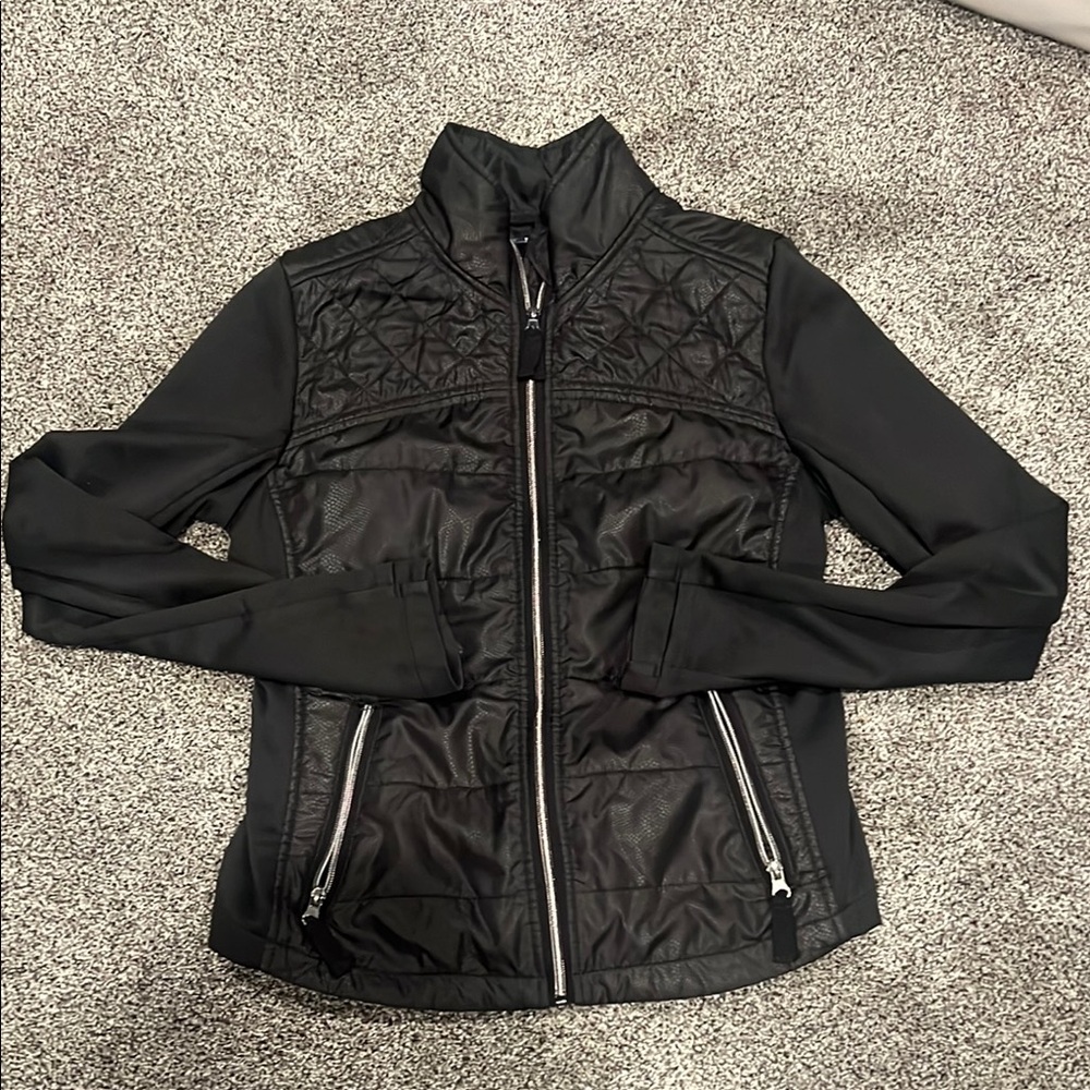 Express Black Quilted Puffer Jacket